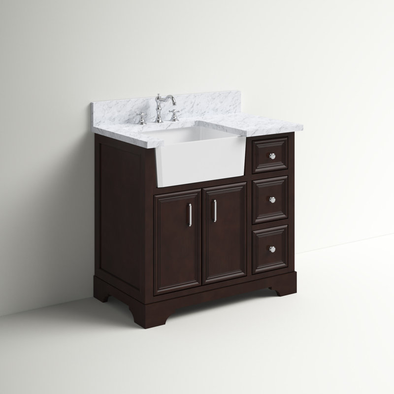 Sand & Stable Emiliano 36'' Single Bathroom Vanity with Top & Reviews
